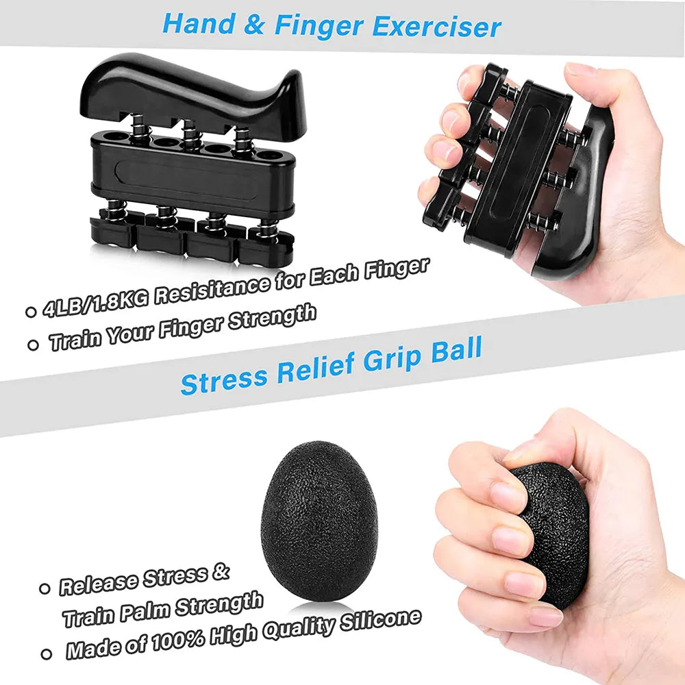 Adjustable 5-60Kg Heavy Hand Gripper Fitness Hand Exerciser Grip Wrist Training Finger Gripper Hand Strengthener for Patient